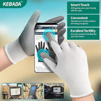 Kebada W1 Work Gloves for Men and Women, 12 Pairs Touchscreen Safety Gloves - Image 3