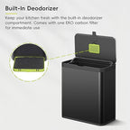 EKO Kitchen Compost Bin, 7L / 1.85 Gal Stainless Steel - Image 3