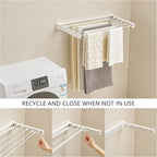 JOOM Laundry Drying Rack Collapsible, Wall Mounted Drying Rack, Clothes Drying - Image 6
