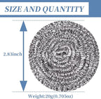 Stainless Steel Scrubber Scrubbing Scouring Pad Sponges Clean Pot Pan and Steel - Image 2