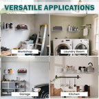 EVERHANGER Garage Wall Shelves 12x18 Inch, Wall Mounted Storage Shelf, Metal - Image 7