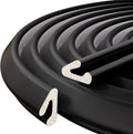 V-Shaped Weather Stripping Door Seal, 19.7FT Draft Stopper by VANNESSE