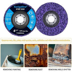 12 Pack 4-1/2" x 7/8" Strip Discs Stripping Wheel Fit Angle Grinder Clean and - Image 4