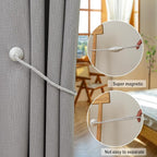 Magnetic Curtain Tiebacks 2 Pack Outdoor Rope Curtain Tie Backs Decorative - Image 4