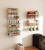 White 12 Inch Wide Narrow Over The Door Pantry Organizer, Pantry Organization - Image 5