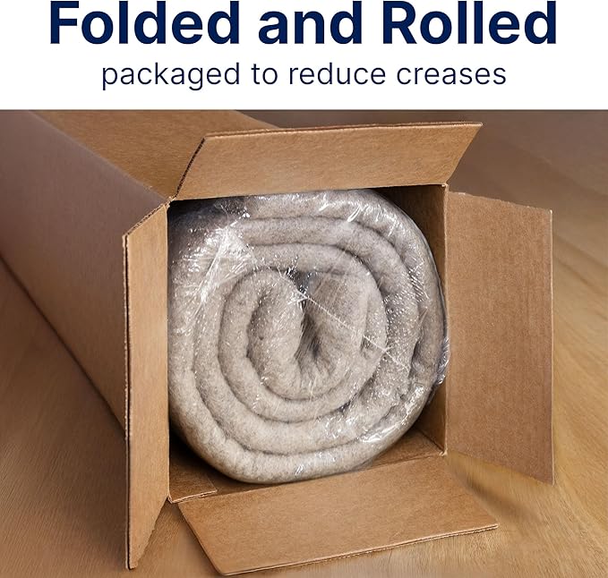 RUGPADUSA - Eco-Plush - 6'x8' - 1/2" Thick - 100% Felt - Luxurious Cushioned - Image 9
