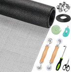 Window Screen Replacement, Screen Door Repair Kit, Including 50 FT by Ghguole
