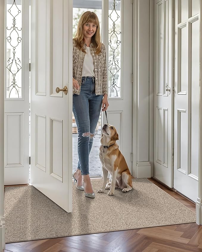 LUMI Indoor Door Mat 36"x56", Ultra Thin Low Profile Non-Slip Doormat - Image 9