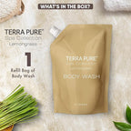 Terra Pure Spa Collection 1 Liter Body Wash Refill Bag - Image 5