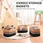Storage Baskets for Organizing Shelves, Decorative Baskets for Storage - Image 6