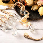 BBTO 50 Pcs Hanging Car Air Freshener Car Diffuser Bottles Empty Glass Perfume - Image 5