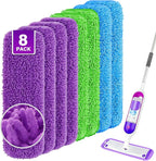 Reusable Mop Pads for Swiffer PowerMop, 8 Pack Microfiber Mop Pad Refill by Unimade
