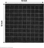 Artoid Mode Checkered Designed Cotton Black Grey Terry Kitchen Dish Cloths - Image 7