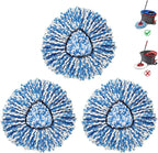 BonusLife 3-Pack Mop Head for O-Ceda RinseClean Spin Mop Refill 2-Tank System by BonusLifeInc