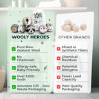 No More Dryer Sheets! Reusable Wool Dryer Balls XL 6-Pack - Image 7