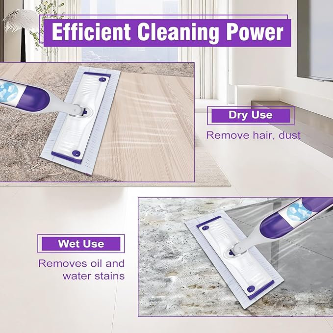 60 Pack Disposable Power Mop Refills Pads Compatible - Image 4