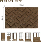 hicorfe Indoor Doormat, Front Back Door Mat TPR Backing Non Slip Mats 20"x31.5" - Image 2