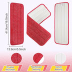 16.5 Inch Reusable Mop Pads Microfiber Spray Mop Replacement Heads - Image 3