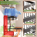 Over The Sink Dish Drying Rack, Expandable Height and Length, 2 Tier Large - Image 3