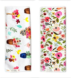 2 Double Sided Microfiber Hand Towels, 17x27 Inches Waffle Design Kitchen by CraeHome