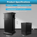 IRONWALLS Commercial Trash Can - Image 3