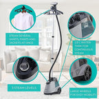 True & Tidy® Commercial Garment Steamer – Heavy Duty 1800W - Image 4