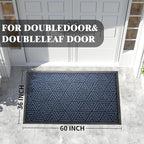 Yimobra Extra Large Door Mat 60x32, All-Weather Waterproof Non-Slip Welcome - Image 2