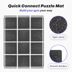 AIRHOP 0.56in Thick 48 Sq Ft Exercise Equipment Mats, 12 Tiles Upgraded Rubber - Image 5