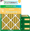 Filterbuy 14x20x4 Air Filter MERV 11 Allergen Defense Replacement, by Filterbuy