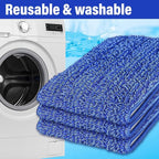 16.5 inch Mop Pads Refills, 3 Pack Microfiber Reusable Replacement Flat - Image 5