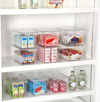 Vtopmart 6 Pack Clear Stackable Storage Bins - Image 4