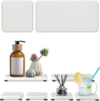 6PCS Stone Drying Tray for Bathroom Counter, Fast Drying Diatomite Stone Sink by Unknown