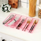 Maitys 12 Pcs Vanity Drawer Organizer 9 x 3 x 2 Inches Clear Plastic Utensil - Image 3