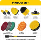 Holikme 11 Piece Drill Brush Attachment Set Scouring Pads Power Scrubber Brush - Image 6