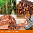 Homode Cedar Blocks for Clothes Storage, Cedar Balls and Cedar Chips for - Image 7