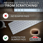 Cabinet Door Bumpers X-Protector 100 PCS – Small Felt Pads 3/8” – Ideal Brown - Image 4