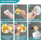 Suction Cup Hooks for Shower, Wreath Hanger for Front Door, Removable No Drill - Image 7