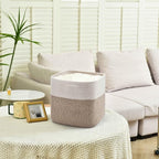 3 Pack Storage Cubes 11 Inch Cotton Rope Woven Baskets - Image 4