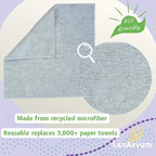 Microfiber Cleaning Cloths 60-Pack Microfiber Towels Pull-Out Packs 8.7x8.7 in - Image 4