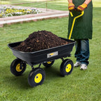 Garden Dump Cart, Heavy-Duty Utility Wagon - Image 6