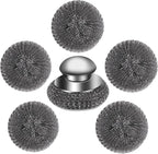6Pcs Steel Wool Scrubber with Replacement Wire Pads Set, Stainless Steel by VinYanKee