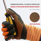 Electrical Insulated Gloves, 500V High Voltage Resistance Electrician Safety - Image 3
