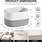 Woven Cotton Rope Storage Basket - Image 2