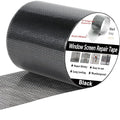 Wohohoho Window Screen Repair Tape, 2 in X 20 FT Black Screen Patch Repair Kit by wohohoho