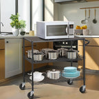 Finnhomy 3 Tier Heavy Duty Commercial Grade Utility Cart - Image 3
