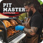 KITCHEN PERFECTION S Silicone Smoker Oven Gloves -Extreme Heat Resistant BBQ - Image 3