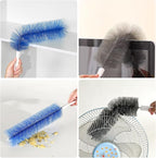 2 Pcs Cobweb Duster, Bendable Fan Duster, Plastic Fan Cleaner Brush, Microfiber - Image 5