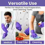 SafeWay Nitrile Disposable Gloves — Multi-Purpose Powder-Free, Medical Use - Image 2