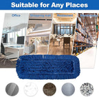 4 Pack - 24-Inch Washable Dust Mop Heads – Full Cloth, Extra Durable, Easy - Image 5