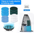 Electric Spin Scrubber Brush Heads Set, 12 Pack Replaceable Brush Heads - Image 4
